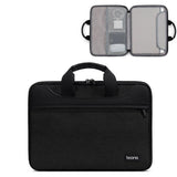 NNEDSZ Waterproof Oxford Cloth Laptop Bag - Full Open Portable 16 / 17 Inches - Gray + Power Bag