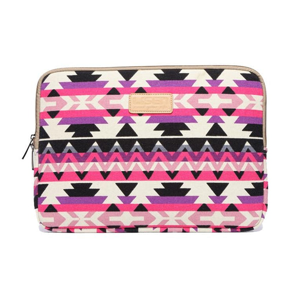 NNEDSZ 15 Inch Lingge Laptop Liner Bag - Pattern Design - Rose Red Pattern Geometry