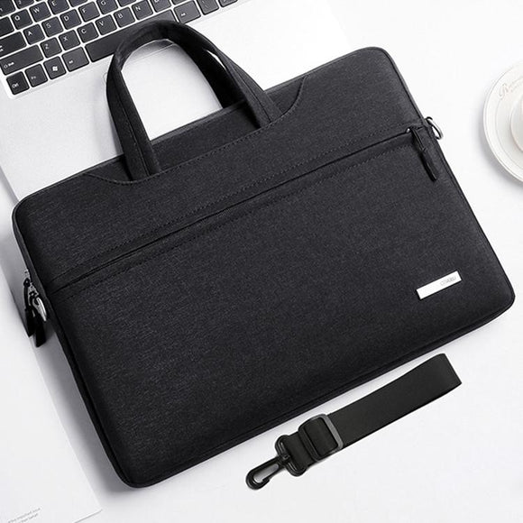 NNEDSZ 15.6 Inch Inner Bag with Shoulder Strap for Handbag or Laptop - Black