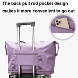 NNEDSZ Waterproof Fitness Bag - Large Size - Purple Red