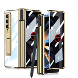 NNEDSZ Foldable Magnetic Privacy Case With Pen Holder - Fits 4Th Generation Ipad