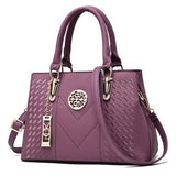 NNEDSZ Women Leather Messenger Handbag - Stylish And Functional - Purple