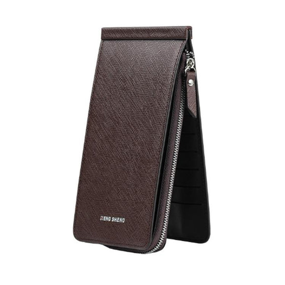 NNEDSZ Ultra Thin Multi Card Wallet Multi Function Card Holder - Coffee