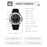 NNEDSZ Waterproof Men Multifunctional Outdoor Watch - Black Belt Black Noodles