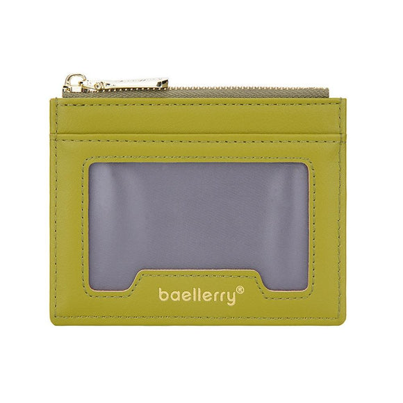 NNEDSZ Light & Thin Card Bag Multifunctional Coin Purse - Yellow Green