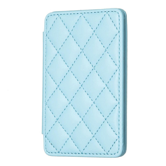 NNEDSZ Rhombus Pattern Card Bag Back Sticker For Mobile Phones - Blue