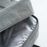 NNEDSZ Travel-ready Waterproof Beach Bag with Double Layer Design - Black
