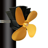 Thermodynamic Wall Mounted Fireplace Fan - no Magnets - Red