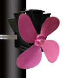 Thermodynamic Wall Mounted Fireplace Fan - no Magnets - Red