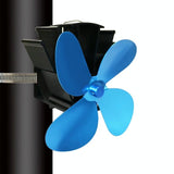 Thermodynamic Wall Mounted Fireplace Fan - no Magnets - Red