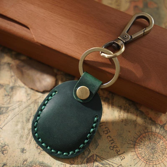 NNEDSZ Vintage Leather Proximity Card Holder Access Control - Green
