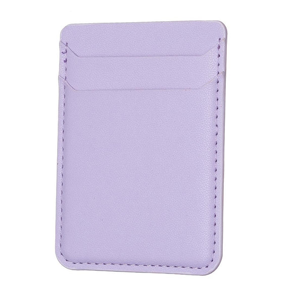 NNEDSZ R20 Texture Card Bag Back Sticker For Mobile Phones - Purple