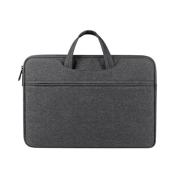 NNEDSZ Waterproof Laptop Handbag - 15.6 Inches Shock-absorbing & Large-capacity - Deep Sky Gray