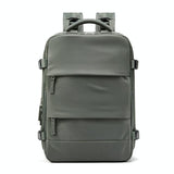 NNEDSZ Outdoor Travel Laptop Backpack - Army Green - Pink