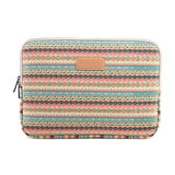 NNEDSZ 15 Inch Lingge Laptop Liner Bag - Pattern Design - Light Green Diamond Grid