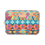 NNEDSZ 15 Inch Lingge Laptop Liner Bag - Pattern Design - Light Green Diamond Grid