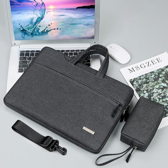 NNEDSZ 15.6 Inch Inner Bag with Shoulder Strap for Handbag or Laptop - Power Bag - Dark Grey