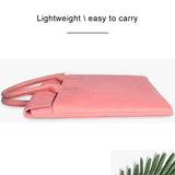 NNEDSZ Universal 15.4 Soft Handle Laptop Bag for Macbook Samsung Sony Dell Alienware Chuwi Asus Hp - Portable & Wearable - Pink