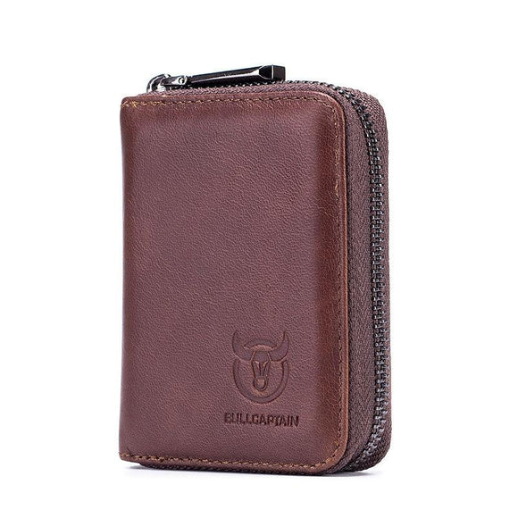 NNEDSZ Men'S Leather Card Holder Casual Driver License Wallet - Brown