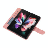 NNEDSZ Samsung Galaxy Z Fold 4 Leather Phone Case With Pen Slot - Horizontal Flip