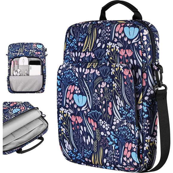 NNEDSZ 13 Inch Vertical Laptop Bag - Handheld Shoulder Crossbody - Blue