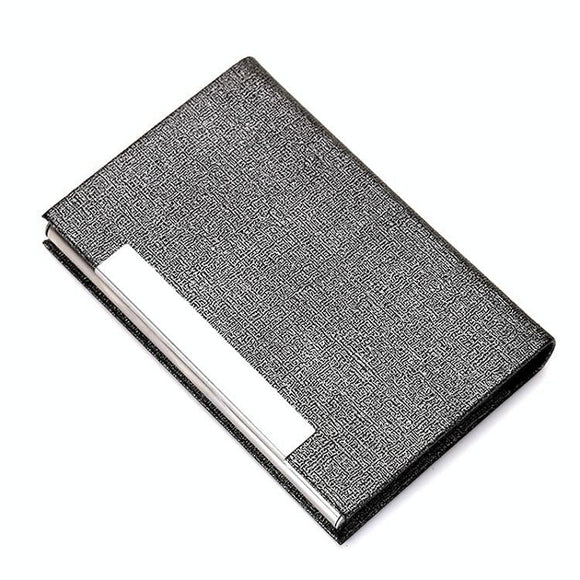 NNEDSZ Stainless Steel Card Holder Sleek Business Accessory - Gray