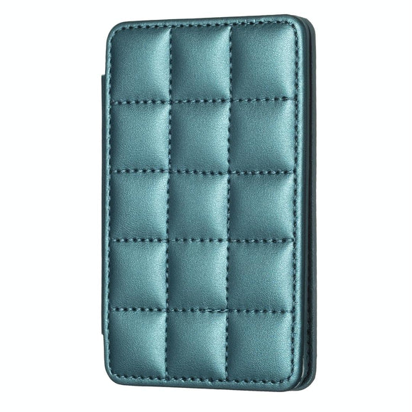 NNEDSZ Grid Pattern Card Bag Sticker For Mobile Phones - Green