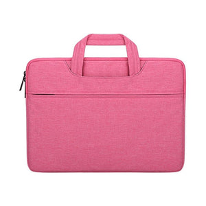 NNEDSZ 13.3 Inch Waterproof Laptop Handbag with Shock-absorbing Capacity - Rose Pink
