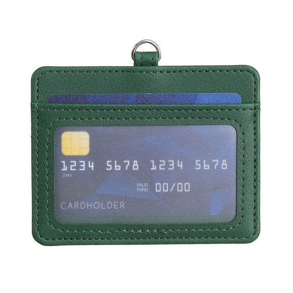 NNEDSZ Horizontal Id Card Bag & Lanyard - Green