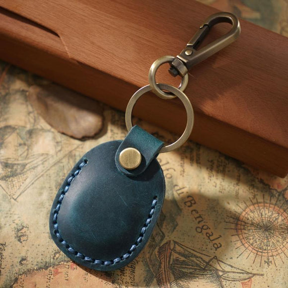 NNEDSZ Vintage Leather Proximity Card Holder Access Control - Blue