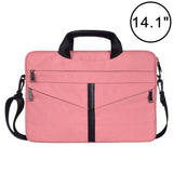NNEDSZ Stylish Zipper Laptop Bag with Shoulder Strap - Durable & Breathable - Pink