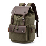 NNEDSZ Student Canvas Backpack - Compact And Stylish - Green