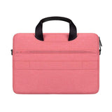NNEDSZ Waterproof Oxford Cloth Laptop Bag with Concealed Handle & Luggage Tie Rod - Pink