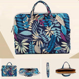 NNEDSZ 13.3 Inch Simple Business Laptop Bag With Liner - Ls-116 - Snowflake Nylon Light Blue