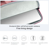 NNEDSZ Waterproof Portable One-shoulder Handbag for 14.1 Laptops with Hidden Zipper and Suitcase Belt - Pink