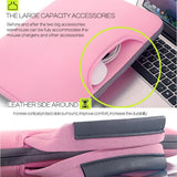 NNEDSZ Portable Air Permeable Handheld Sleeve For Macbook Air / Pro And Laptops - 38X27.5X3.5Cm 15.4 Inch - Pink