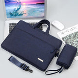 NNEDSZ 14 Inch Inner Bag with Shoulder Strap for Handbag or Laptop - Power Bag - Dark Blue