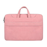 NNEDSZ Waterproof Portable One-shoulder Handbag for 13.3 Laptops with Strap & Magic Stick - Pink