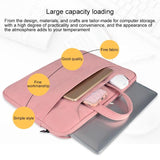 NNEDSZ Waterproof Portable One-shoulder Handbag for 13.3 Laptops with Strap & Magic Stick - Pink