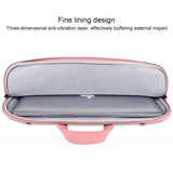 NNEDSZ Waterproof Portable One-shoulder Handbag for 13.3 Laptops with Strap & Magic Stick - Pink