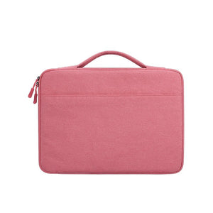 NNEDSZ Waterproof Oxford Laptop Handbag With Trolley Strap - Pink