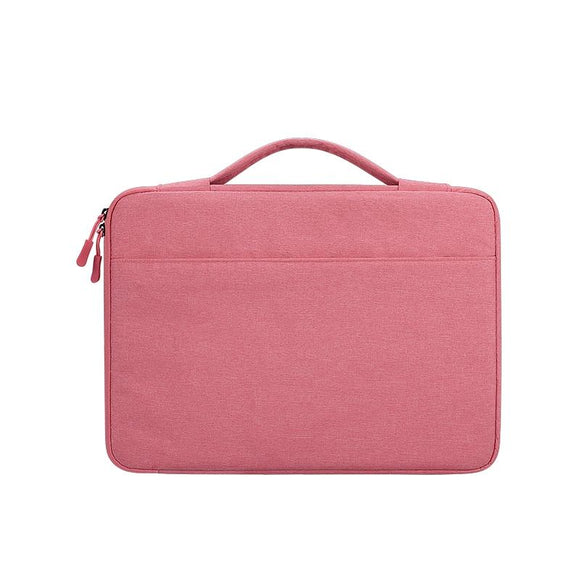NNEDSZ Waterproof Oxford Laptop Handbag With Trolley Strap - Pink