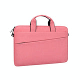 NNEDSZ Portable Laptop Tablet Bag - 15.4 Inch Double Side Pockets Soft Handle Oxford Cloth - Pink
