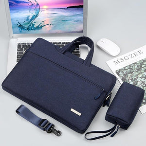 NNEDSZ 15.6 Inch Inner Bag with Shoulder Strap for Handbag or Laptop - Power Bag - Dark Blue