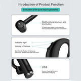 NNEDSZ Wireless Business Sports Bluetooth Earphones - Fast Charging Bluetooth 5.0 - Pink