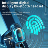 NNEDSZ True Wireless Bluetooth Earphones With Digital Display And Charging Box