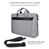 NNEDSZ Expandable Laptop Bag - Waterproof Oxford Cloth Detachable Shoulder Strap - Pink