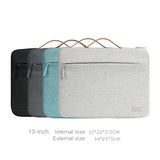 NNEDSZ Waterproof Laptop Sleeve Bag With Zipper - Handheld - Green