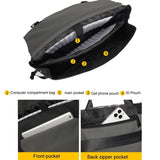 NNEDSZ Anti-drop Crossbody Laptop Bag - Fits 13.3-16 Inch - Airbag Protection - Turmeric White