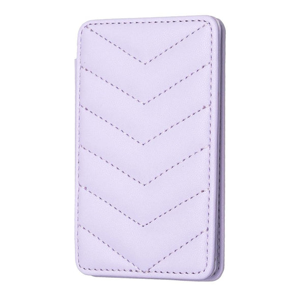 NNEDSZ Wave Pattern Card Bag Back Sticker For Mobile Phones - Purple